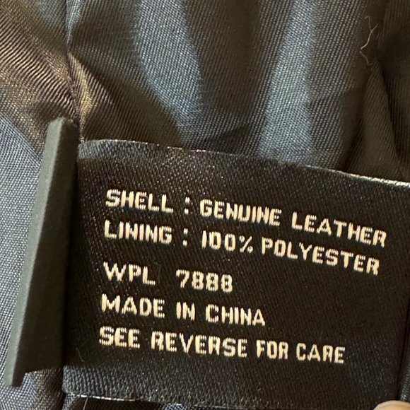 Jones New York Womens Black Leather Jacket Size Medium - Picture 14 of 15